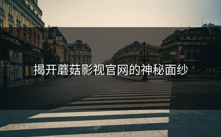 揭开蘑菇影视官网的神秘面纱  第1张